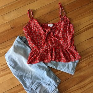 🌸2/$15🌸 Red Crop Top (Patrons of Peace)